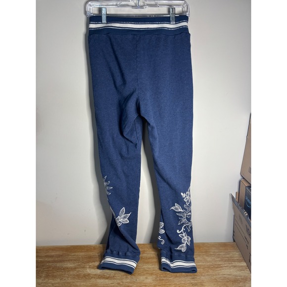 Johnny Was Hoodie & Jogger set Womens Blue Sun Floral Embroidery Full Zip XS - Picture 12 of 16